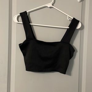 | H&M Divided Black Tank Crop Top